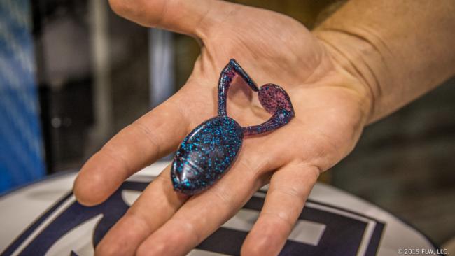 The Frantic Frog is a buzz frog or toad, depending who you ask, with wide paddle legs and a thin, broad body. From belly to back, the bait is thin enough that hook penetration should be accomplished easily. It comes five to a pack. 