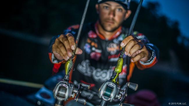 8. Walmart FLW Tour Rookie of the Year Zack Birge ran shallow all week with a Stanley Top Toad, a 6th Sense Crush 50X crankbait, a 1/4-ounce Santone spinnerbait and a buzzbait.