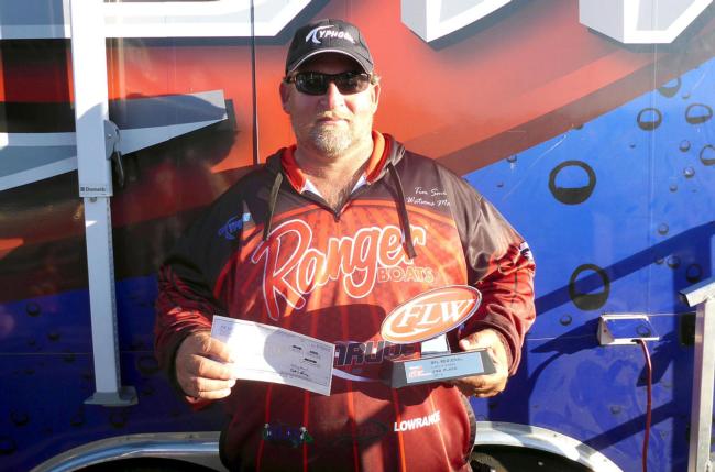 Tim Smiley came close to winning his second BFL Regional in as many seasons. Finishing in third place, Smiley used a square-bill crankbait and Senko.
