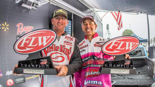 Couple o' winners right there in the form of Ray Hanselman and co-angler Todd Kline. 