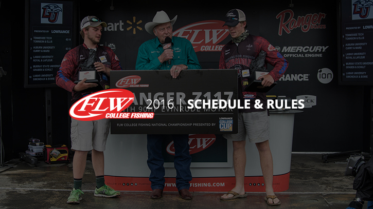 Image for 2016 College Fishing Schedule and Rules