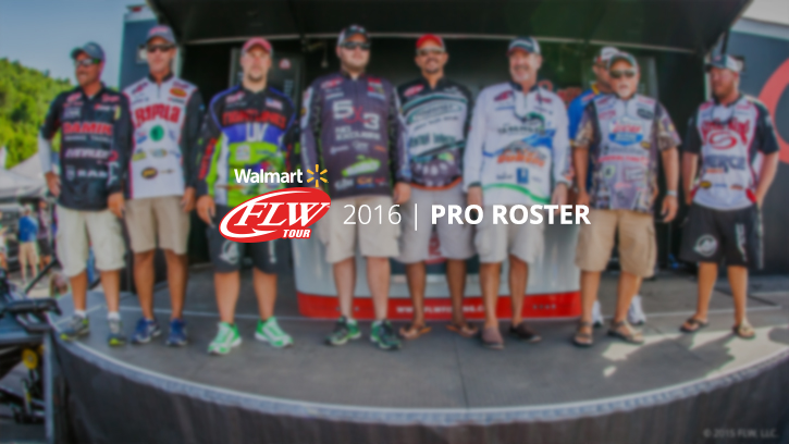 Image for Pro Field Announced For 2016 Walmart FLW Tour Season