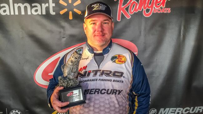 Bryan McDonough of Katy, Texas, claimed the co-angler title in the Jan. 23 Cowboy Division event on Toledo Bend with a 16-pound, 13-ounce limit to win nearly $2,400.