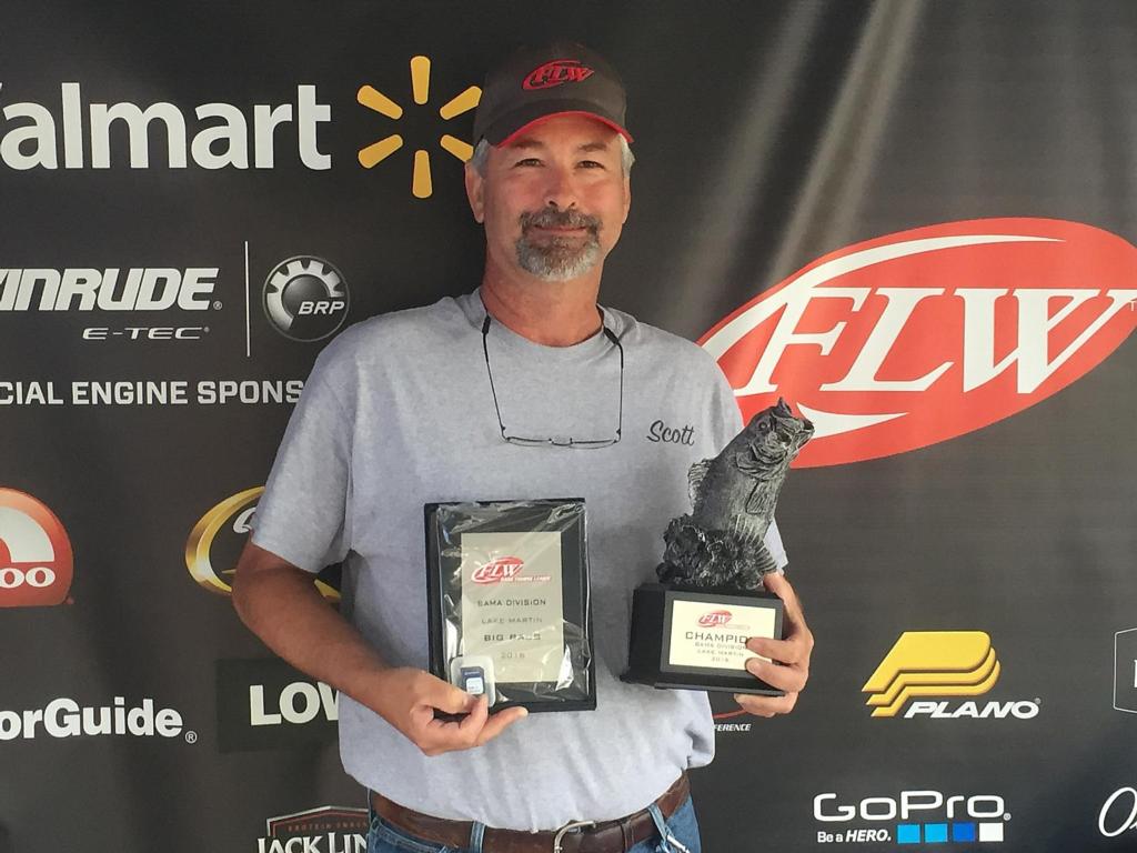 Image for Abbeville’s Daughtry Wins FLW Bass Fishing League Bama Division Opener On Lake Martin Presented By Navionics