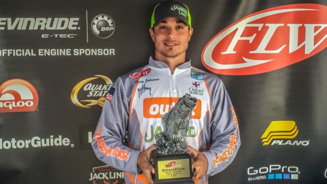 Cory Johnson of Crane Hill, Ala., weighed in five bass totaling 12 pounds, 13 ounces Saturday to earn $2,136 and win the Bama Division co-angler title.