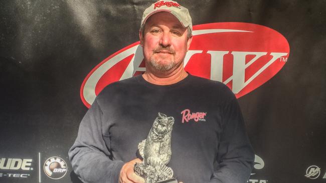 Co-angler Mark Robertson of Henderson, N.C., won the April 16 Shenandoah Division event on Lake Gaston with a 13-pound, 14-ounce limit to claim a $2,500 payday.