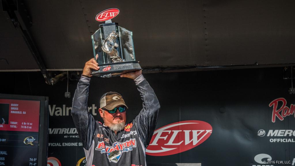 Image for Gross leads wire-to-wire, wins Walmart FLW Tour on Pickwick Lake presented by Quaker State
