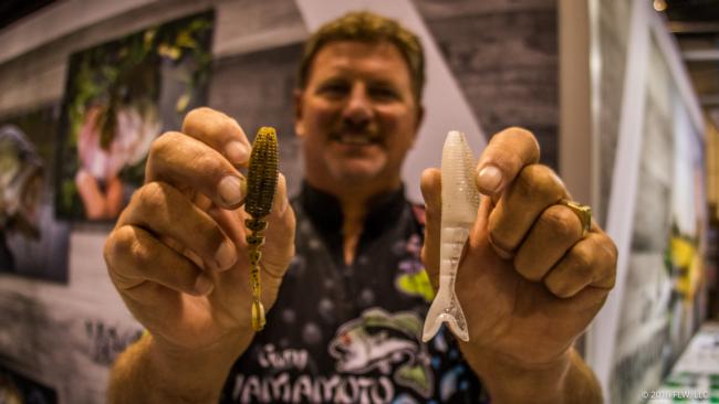 Billed as a trailer for a ChatterBait, the Zako Swimbait is just 4 inches long and can also pull double duty as a solo bait, especially on a bed, where the tail will float up at rest. The Zako is pretty nifty looking, but the best part might be the plastic - it is made with less salt than other Yamamoto baits and should be pretty durable. The Zako is set for release in October with an MSRP of $6.49 for a six pack. 