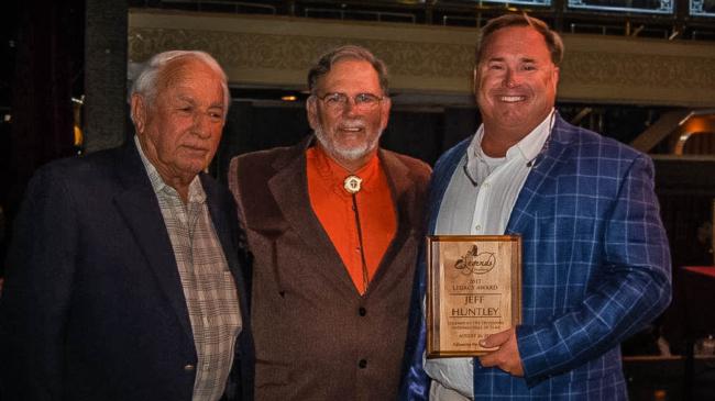 T-H Marine CEO and President Jeff Huntley and his father, Bill.