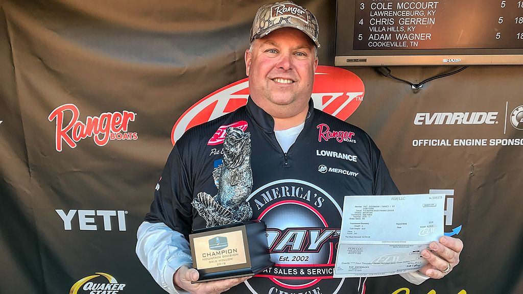 Image for Kentucky’s Eichmann Wins T-H Marine FLW Bass Fishing League Mountain Division Opener on Dale Hollow Lake