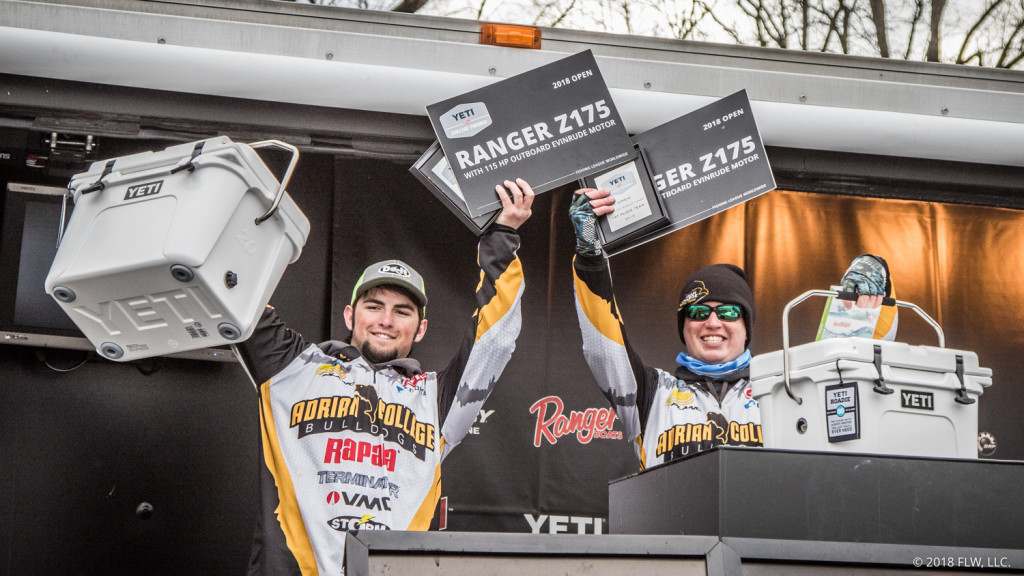 Image for Adrian College Wins Fourth-Annual YETI FLW College Fishing Open on Kentucky/Barkley Lakes