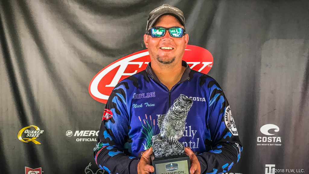Image for Galesville’s Trim Wins T-H Marine FLW Bass Fishing League Great Lakes Division Tournament on Mississippi River at La Crosse
