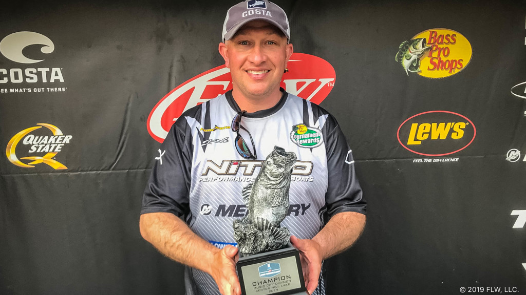 Image for Smithville’s Tramel Wins T-H Marine FLW Bass Fishing League Tournament on Center Hill Lake