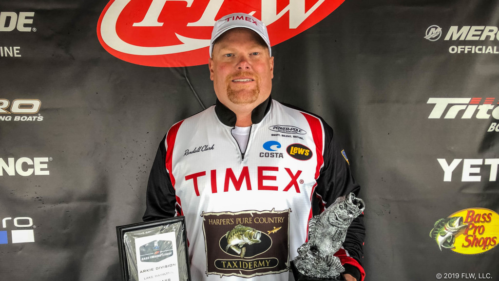 Image for Little Rock’s Clark Wins T-H Marine FLW Bass Fishing League Event on Lake Hamilton Presented by GEARED