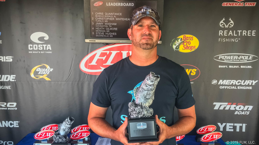 Image for Alabama’s Quaintance Wins T-H Marine FLW Bass Fishing League Tournament on Pickwick Lake