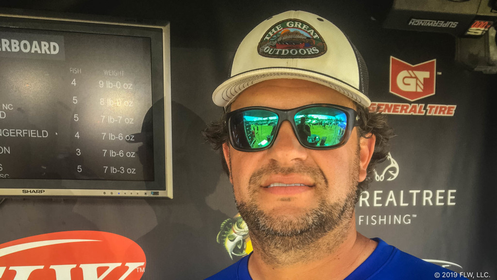 Image for York’s Allman Wins T-H Marine FLW Bass Fishing League Tournament on Lake Wylie