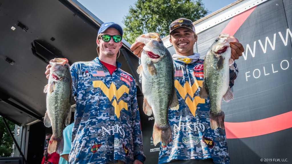 Image for West Virginia University Grabs Day One Lead at YETI FLW College Fishing National Championship on Potomac River presented by Lowrance
