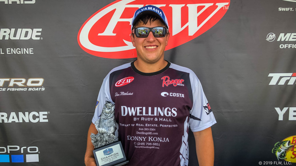 Image for Woodhaven’s Mittlestat Wins T-H Marine FLW Bass Fishing League Tournament on Lake St. Clair Presented by Navionics
