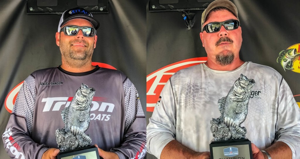 Image for Local Angler LeClere and Tennessee’s Johnson Tie for Win at T-H Marine FLW Bass Fishing League Tournament on Ohio River at Rocky Point