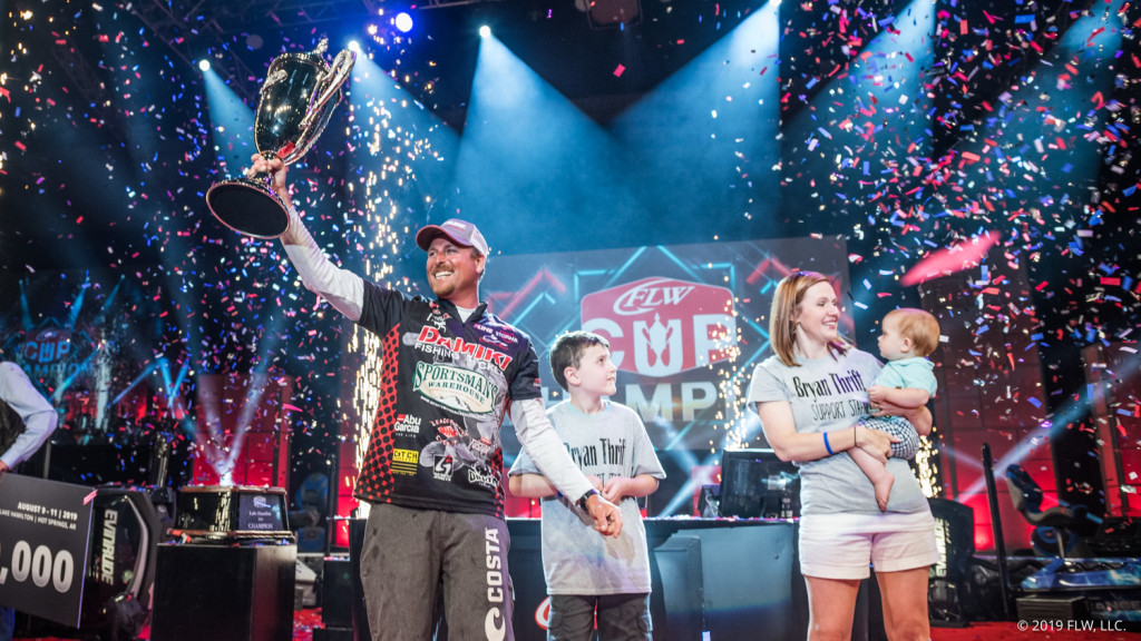 Image for Thrift Goes Wire-to-Wire, Wins Professional Bass Fishing’s 2019 FLW Cup