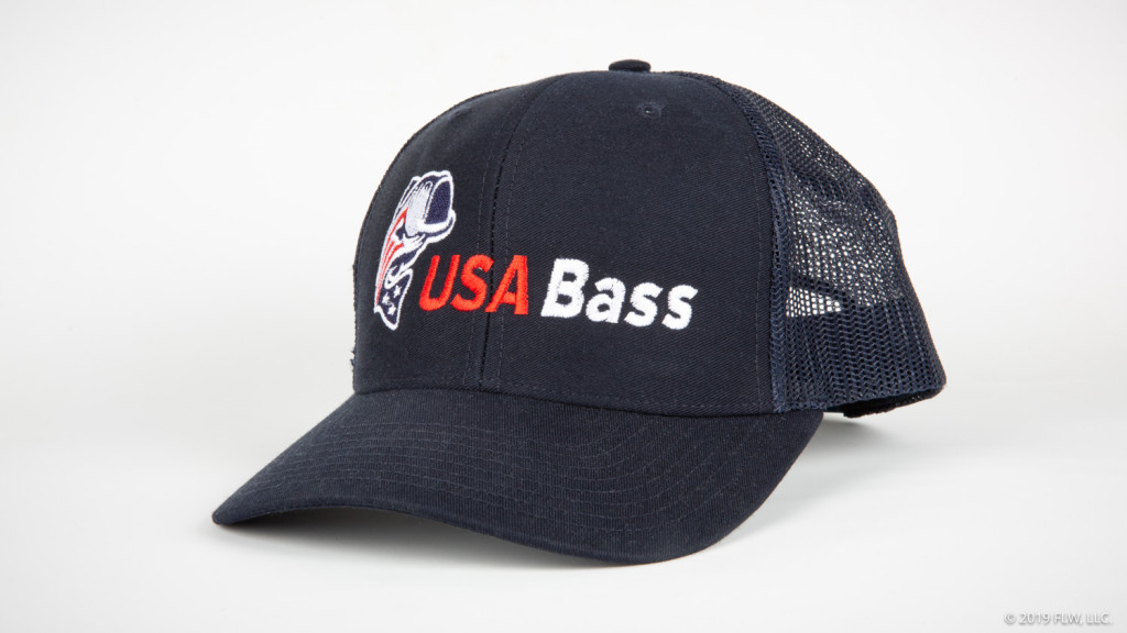 Men's Fishing Cap Outdoor Bass Fisherman Trucker Hat, White/Gold