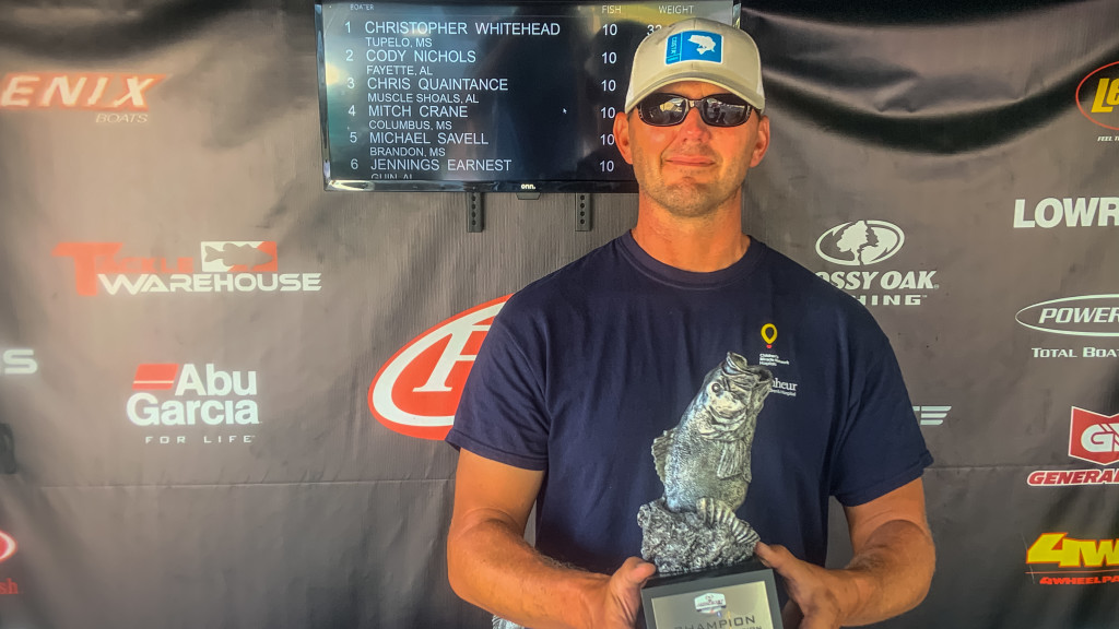 Image for Tupelo’s Whitehead Earns Win at Two-Day Phoenix Bass Fishing League event on Pickwick Lake